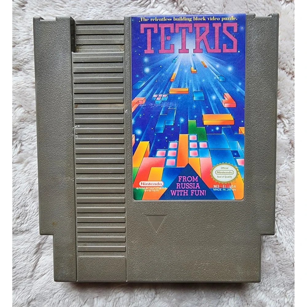 Nintendo NES Tetris Game Vintage 1985 Video Game Cartridge NES-EI-USA